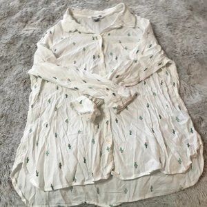 Old Navy Classic Shirt Cactus Print
